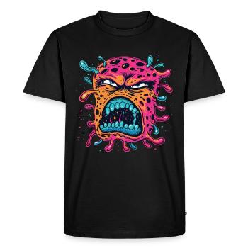 Hand sanitizer Hand washing - Men's Premium Organic T-Shirt - black - Front - Nico (187cm)