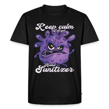 Händedesinfektionsmittel Händewaschen - Männer Premium Bio T-Shirt - Schwarz - Vorne - Nico (187cm)