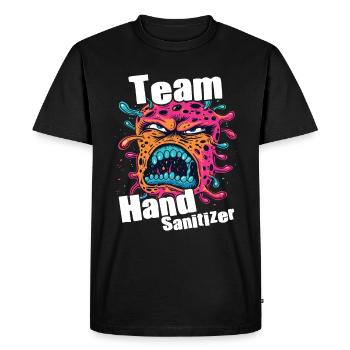 Hand sanitizer Hand washing - Men's Premium Organic T-Shirt - black - Front - Nico (187cm)