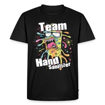 Hand sanitizer Hand washing - Men's Premium Organic T-Shirt - black - Front - Nico (187cm)