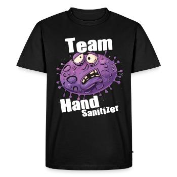 Hand sanitizer Hand washing - Men's Premium Organic T-Shirt - black - Front - Nico (187cm)