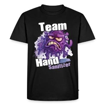 Hand sanitizer Hand washing - Men's Premium Organic T-Shirt - black - Front - Nico (187cm)