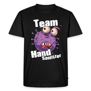 Hand sanitizer Hand washing - Men's Premium Organic T-Shirt - black - Front - Nico (187cm)