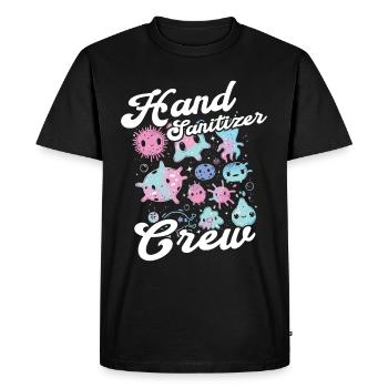 Hand sanitizer Hand washing - Men's Premium Organic T-Shirt - black - Front - Nico (187cm)