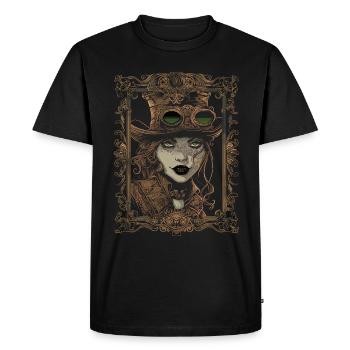 Belles femmes Steampunk Amant - T-shirt Premium bio Homme - noir - Devant - Nico (187cm)
