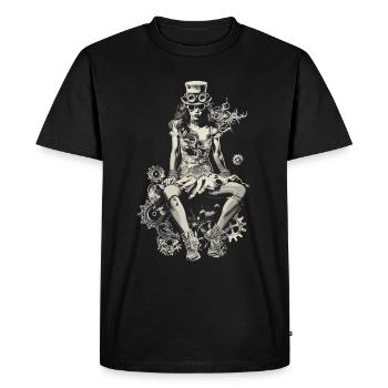 Belles femmes Steampunk Amant - T-shirt Premium bio Homme - noir - Devant - Nico (187cm)