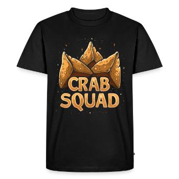 RF Nourriture Chinoise Crabe Rangoon Mème Drôle - T-shirt Premium bio Homme - noir - Devant - Nico (187cm)