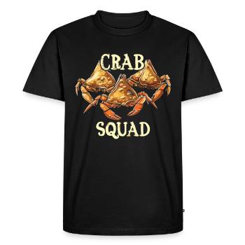 RF Nourriture Chinoise Crabe Rangoon Mème Drôle - T-shirt Premium bio Homme - noir - Devant - Nico (187cm)