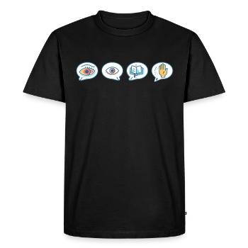 phonemisPhonemic consciousness science - Men's Premium Organic T-Shirt - black - Front - Nico (187cm)