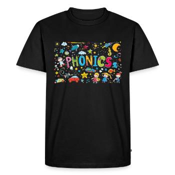 phonemisPhonemic consciousness science - Men's Premium Organic T-Shirt - black - Front - Nico (187cm)