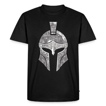 Funny Toga party outfit - Men's Premium Organic T-Shirt - black - Front - Nico (187cm)