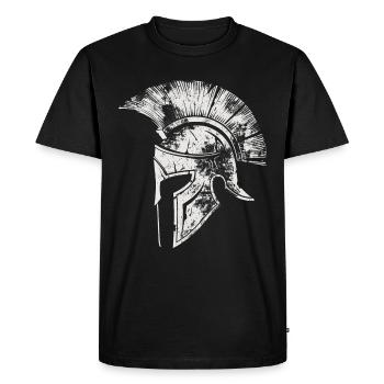 Funny Toga party outfit - Men's Premium Organic T-Shirt - black - Front - Nico (187cm)