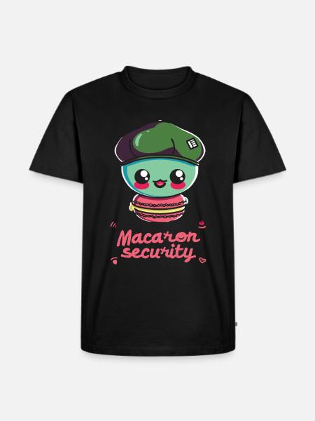 Macaron-liebhaber Macaron Baker - Männer Premium Bio T-Shirt - Schwarz
