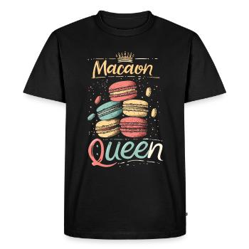 Macaron lovers Macaron Baker - Men's Premium Organic T-Shirt - black - Front - Nico (187cm)