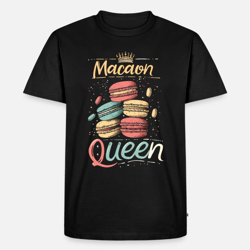 Macaron-liebhaber Macaron Baker - Männer Premium Bio T-Shirt - Schwarz