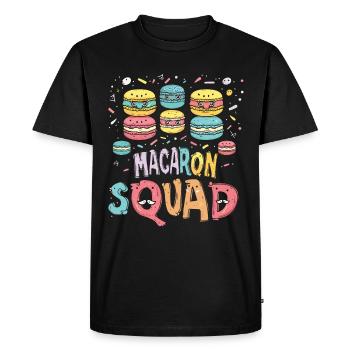 Macaron lovers Macaron Baker - Men's Premium Organic T-Shirt - black - Front - Nico (187cm)