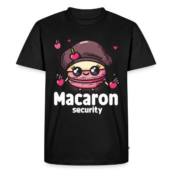 Macaron lovers Macaron Baker - Men's Premium Organic T-Shirt - black - Front - Nico (187cm)