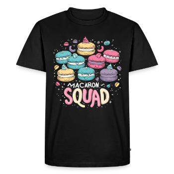 Macaron lovers Macaron Baker - Men's Premium Organic T-Shirt - black - Front - Nico (187cm)