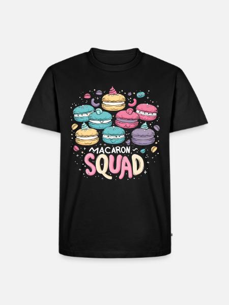Macaron-liebhaber Macaron Baker - Männer Premium Bio T-Shirt - Schwarz