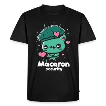 Macaron lovers Macaron Baker - Men's Premium Organic T-Shirt - black - Front - Nico (187cm)