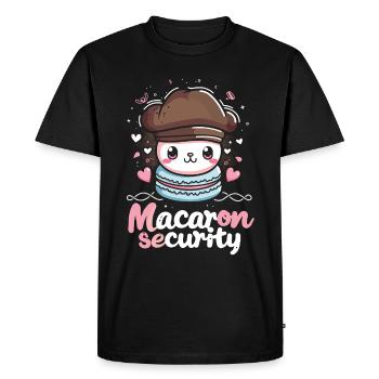 Macaron lovers Macaron Baker - Men's Premium Organic T-Shirt - black - Front - Nico (187cm)