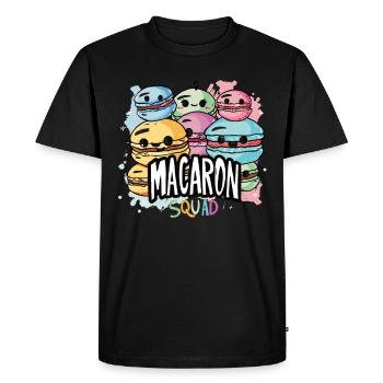Macaron lovers Macaron Baker - Men's Premium Organic T-Shirt - black - Front - Nico (187cm)