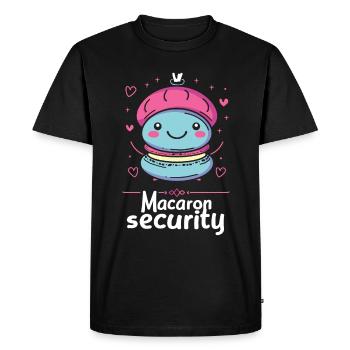 Macaron lovers Macaron Baker - Men's Premium Organic T-Shirt - black - Front - Nico (187cm)