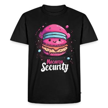 Macaron lovers Macaron Baker - Men's Premium Organic T-Shirt - black - Front - Nico (187cm)