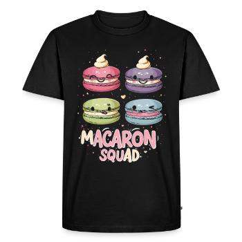 Macaron lovers Macaron Baker - Men's Premium Organic T-Shirt - black - Front - Nico (187cm)
