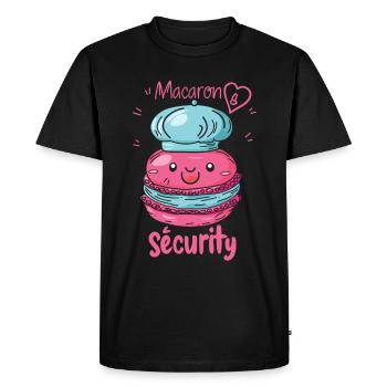 Macaron lovers Macaron Baker - Men's Premium Organic T-Shirt - black - Front - Nico (187cm)