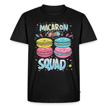 Macaron lovers Macaron Baker - Men's Premium Organic T-Shirt - black - Front - Nico (187cm)