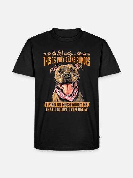 Pitbull Terrier Dog Owner - Männer Premium Bio T-Shirt - Schwarz