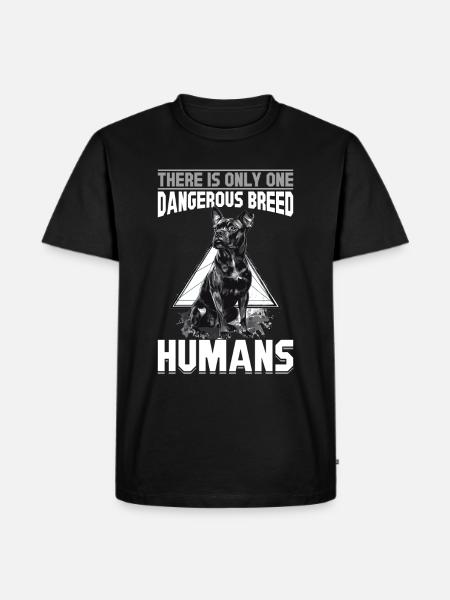 Pitbull Terrier Dog Owner - Männer Premium Bio T-Shirt - Schwarz