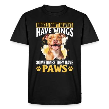 Propriétaire de chien Pitbull Terrier - T-shirt Premium bio Homme - noir - Devant - Nico (187cm)