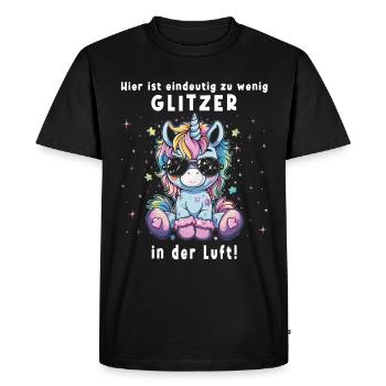 Licorne mignonne, licornes colorées - T-shirt Premium bio Homme - noir - Devant - Nico (187cm)