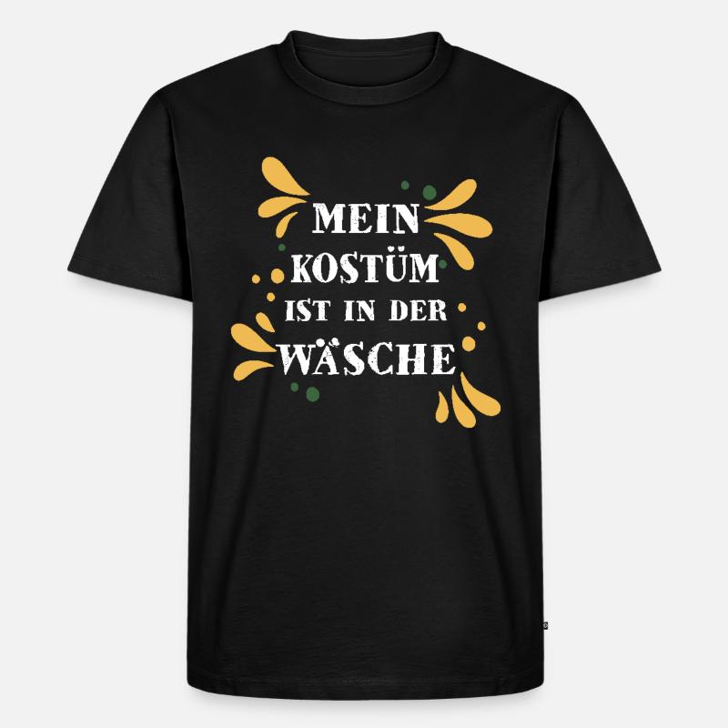 Fasching Kostüm Karneval - Männer Premium Bio T-Shirt - Schwarz