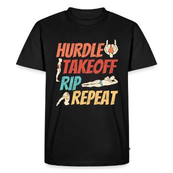 Water Sports Springboard Diver - Men's Premium Organic T-Shirt - black - Front - Nico (187cm)