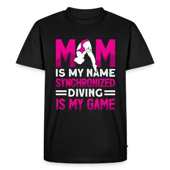 Water Sports Springboard Diver - Men's Premium Organic T-Shirt - black - Front - Nico (187cm)