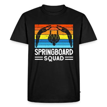 Water Sports Springboard Diver - Men's Premium Organic T-Shirt - black - Front - Nico (187cm)