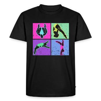 Water Sports Springboard Diver - Men's Premium Organic T-Shirt - black - Front - Nico (187cm)