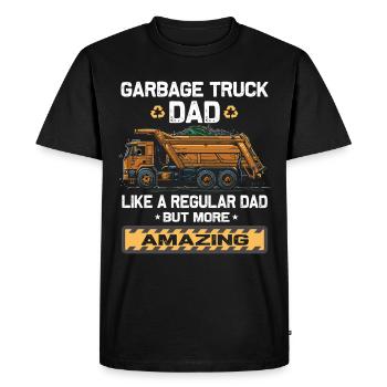 Chauffeur de camion à ordures pour les travailleurs de l’assainissement - T-shirt Premium bio Homme - noir - Devant - Nico (187cm)