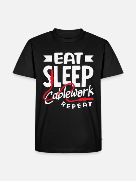 Lustiger Audiovisueller Techniker AV Tec - Männer Premium Bio T-Shirt - Schwarz