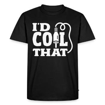 Drôle de technicien audiovisuel AV Tec - T-shirt Premium bio Homme - noir - Devant - Nico (187cm)