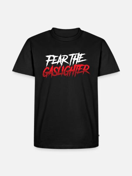 Echtes Professionelles Gaslighting - Männer Premium Bio T-Shirt - Schwarz