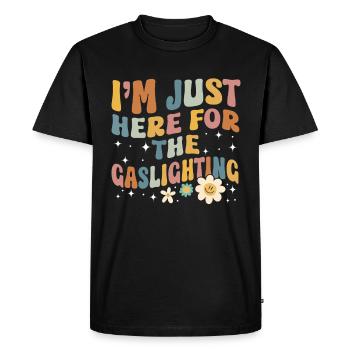 Véritable éclairage au gaz professionnel - T-shirt Premium bio Homme - noir - Devant - Nico (187cm)