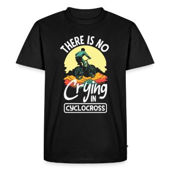 Vélo de gravier Cyclocross avec cyclo-cross - T-shirt Premium bio Homme - noir - Devant - Nico (187cm)