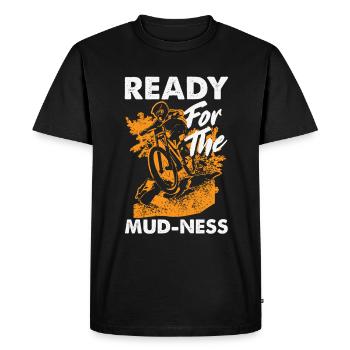 Vélo de gravier Cyclocross avec cyclo-cross - T-shirt Premium bio Homme - noir - Devant - Nico (187cm)