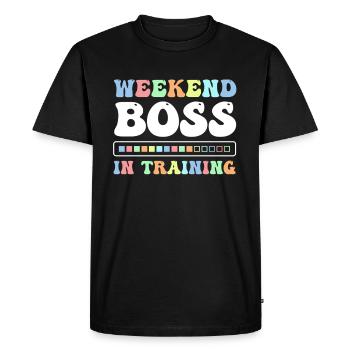 Happy Friday Fri Yay Teacher School Meme - Men's Premium Organic T-Shirt - black - Front - Nico (187cm)