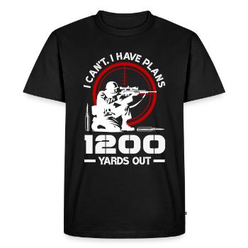 Chat Gras Gros Chat Humour Mème - T-shirt Premium bio Homme - noir - Devant - Nico (187cm)