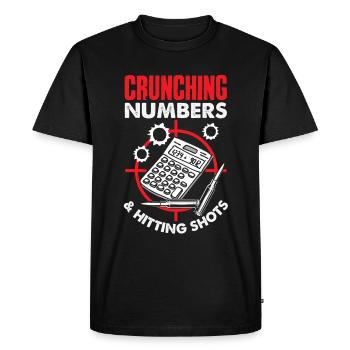 Chat Gras Gros Chat Humour Mème - T-shirt Premium bio Homme - noir - Devant - Nico (187cm)